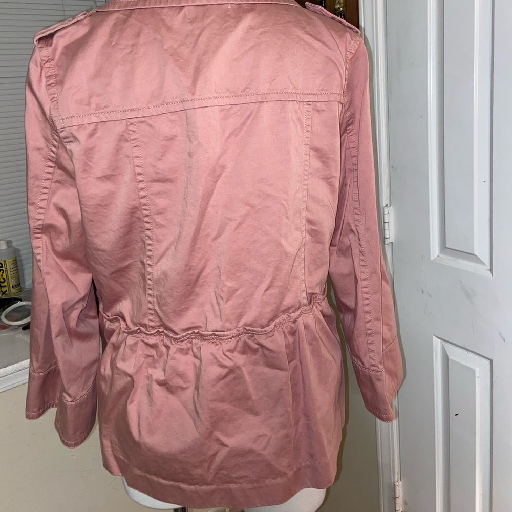 Blush Pink Loft Ruffle Jacket - image 4